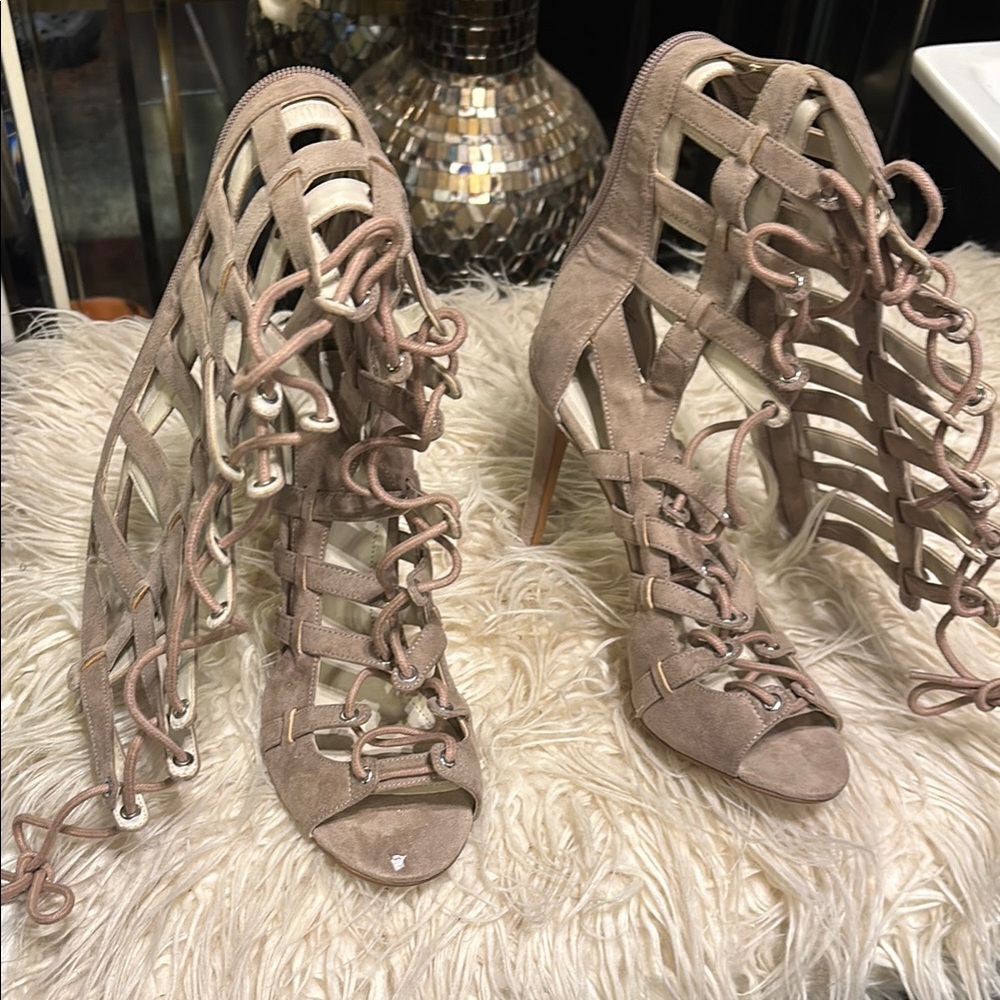 Kendall & Kylie Tan Gladiator Heels